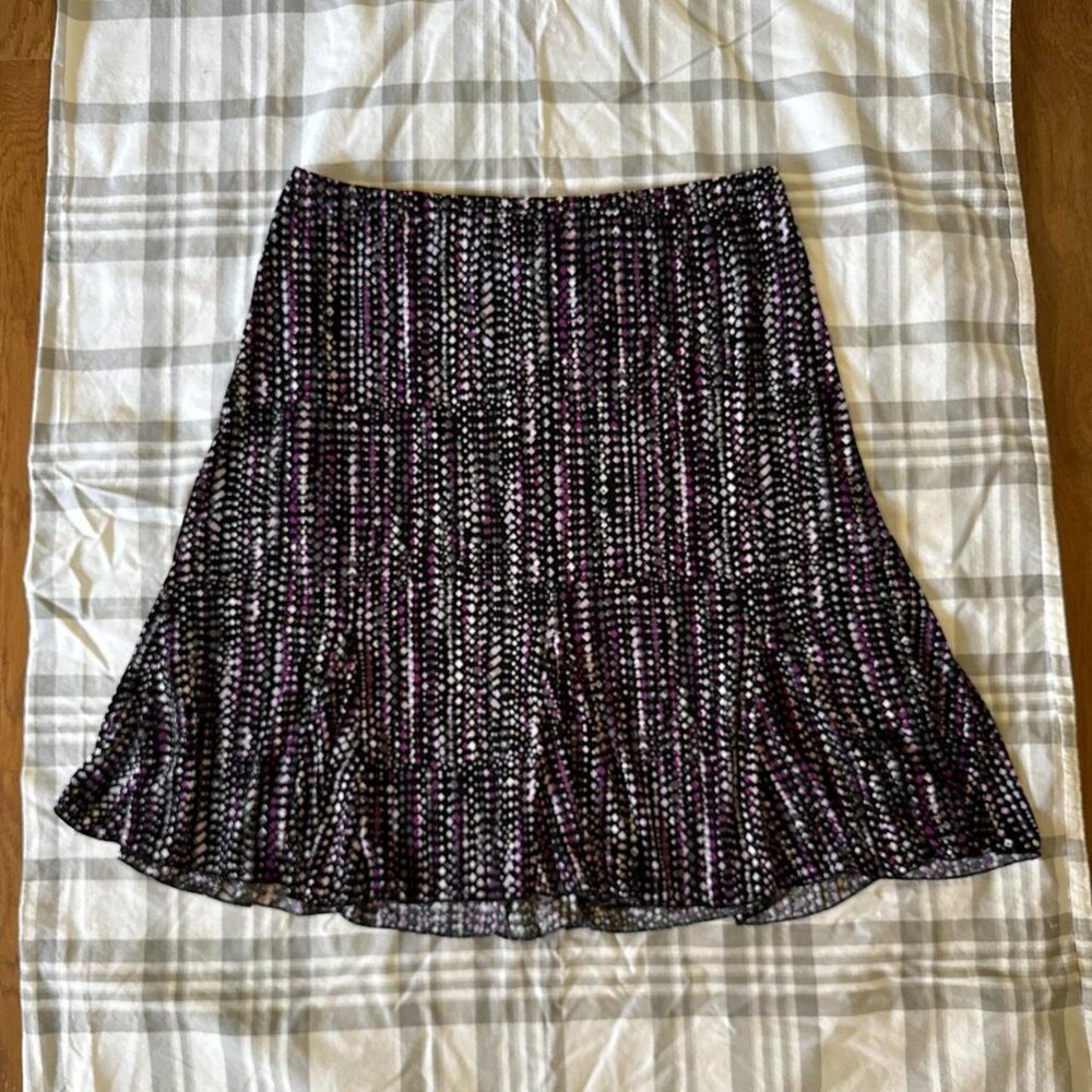 Purple pattern skirt